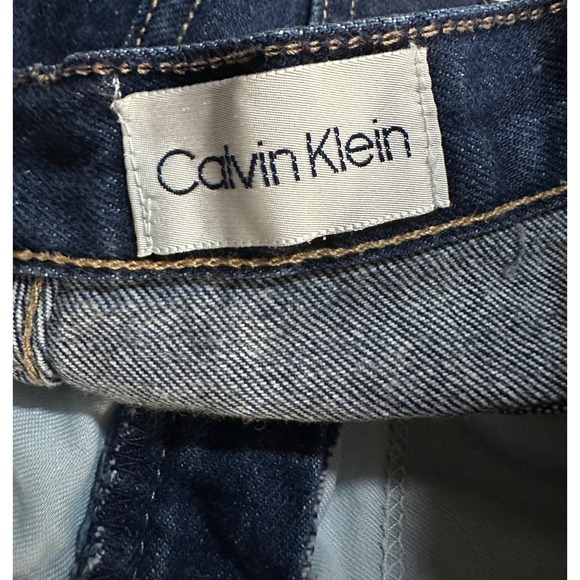 Vintage Calvin Klein High Rise Jeans Womens Sz 12 Blue Denim Cotton Straight - Picture 10 of 12